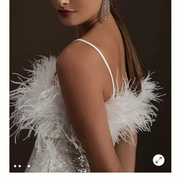 audrey adele adelaide feather & sequin mini dress Audrey Adele Adelaide Feather & Sequin Mini Dress